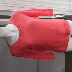Eileen Fisher Linen Knit Sweater in Coral Orange Medium / Small 🦞